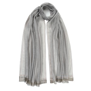 ΕΣΑΡΠΑ ΠΟΛΥΕΣ. 70*180 ΜΕ ΧΡΥΣ. ΛΕΠΤ. ΡΙΓΕΣ ΓΚΡΙ