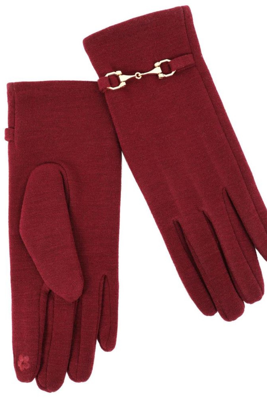 Γάντια μπορντώ 62653