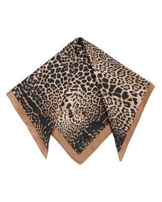 ΦΟΥΛΑΡΙ ΠΟΛΥΕΣ. 70*70 ΛΕΟΠΑΡ ΜΑΥΡΟ/ΜΠΕΖ