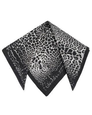 ΦΟΥΛΑΡΙ ΠΟΛΥΕΣ. 70*70 ΛΕΟΠΑΡ ΜΑΥΡΟ/ΓΚΡΙ