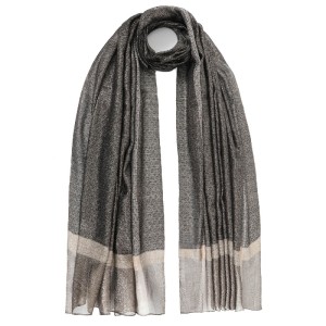 ΕΣΑΡΠΑ ΜΕΤΑΞΙ/ΠΟΛΥΕΣ. 70*190 ΜΑΥΡΗ/ΧΡΥΣΕΣ ΓΡΑΜΜ.