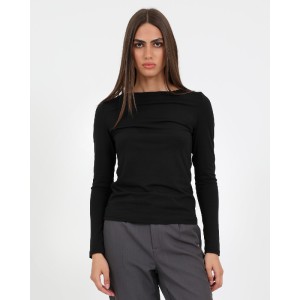 ΜΠΛΟΥΖΑ ΠΟΛΥΕΣ. ΒΑΘΙΑ ΛΑΙΜΟΚΟΨΗ ΜΑΥΡΗ