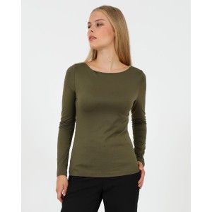 ΜΠΛΟΥΖΑ ΠΟΛΥΕΣ. ΒΑΘΙΑ ΛΑΙΜΟΚΟΨΗ ΠΡΑΣΙΝΗ