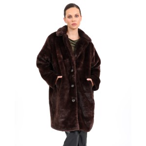 ΠΑΛΤΟ ΠΟΛΥΕΣ.ΓΟΥΝΙΝΟ ΜΑΚΡΥ ΚΑΦΕ