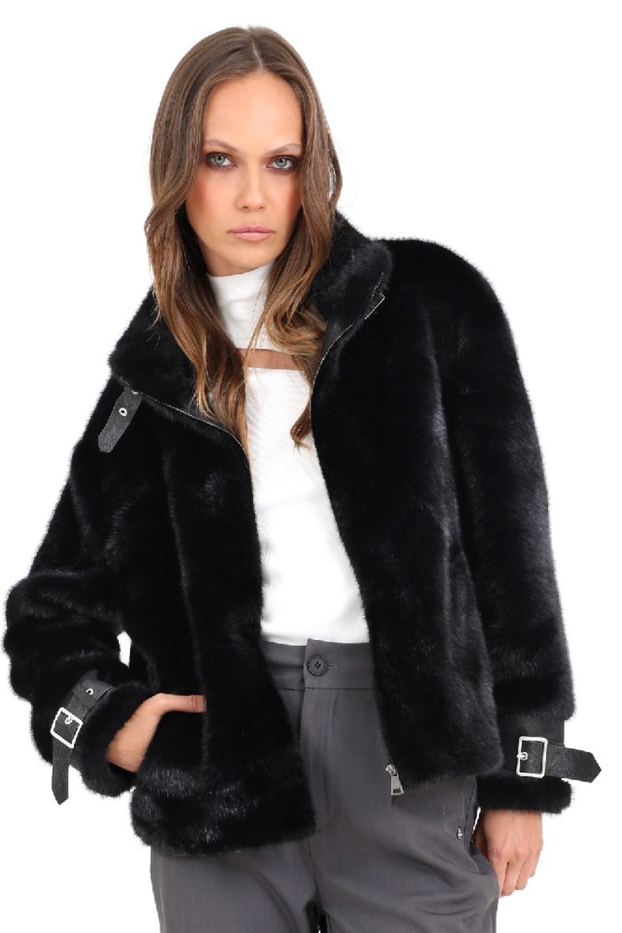 ΜΠΟΥΦΑΝ ΠΟΛΥΕΣ.ΓΟΥΝΑ ΦΕΡΜ.ΤΟΚΑ ΜΑΝΙΚΙ ΜΑΥΡΟ