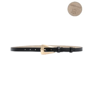 ΖΩΝΗ ΔΕΡΜΑ ΛΕΠΤΗ ΧΡΥΣΗ ΤΡΙΓΩΝ.ΤΟΚΑ ΜΑΥΡΗ