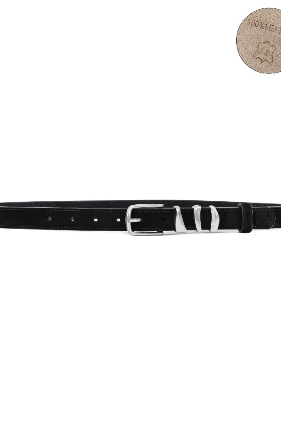 ΖΩΝΗ ΔΕΡΜΑ ΣΟΥΕΝΤ ΛΕΠΤΗ ΤΡΙΑ ΜΕΤΑΛ.ΘΗΛ. ΜΑΥΡΗ