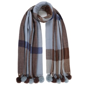 ΠΑΣΜΙΝΑ ΠΟΛΥΕΣ. 70*180 ΔΙΧΡΩΜ. ΜΕ ΠΟΝ-ΠΟΝ ΜΠΛΕ/ΚΑΦΕ