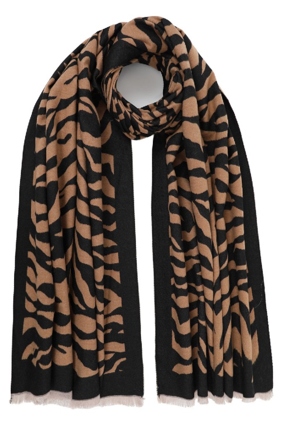 ΠΑΣΜΙΝΑ ΠΟΛΥΕΣ/ΒΙΣΚΟΖ 70*180 TYP.ΖΕΒΡΑ ΜΑΥΡΗ/ΚΑΜΕΛ