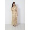 Μάξι φόρεμα μπεζ 39228