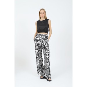 ΠΑΝΤΕΛΟΝΑ ΒΙΣΚΟΖ,ANIMAL PRINT,ΑΣΠΡΟΜ/ΡΗ