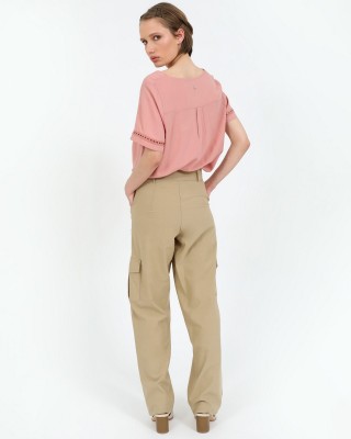 Cargo παντελόνι μπεζ 40566