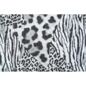 ΕΣΑΡΠΑ ΠΟΛΥΕΣ. 80*180 ΤΥΠ. ΖΕΒΡΑ ΛΕΟΠΑΡ ΜΑΥΡΗ