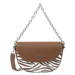 ΤΣΑΝΤΑ ΣΥΝΘ. ΧΙΑΣΤΙ ΜΕ ΚΑΠΑΚΙ ,ΤΥΠΩΜΑ ΖΕΒΡΑ,ΚΑΦΕ