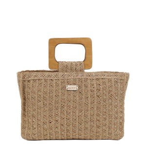 ΤΣΑΝΤΑ ΨΑΘΙΝ.ME ΤΕΤΡΑΓ.ΞΥΛΙΝ.ΧΕΡ.ΜΠΕΖ/ΧΡΥΣΗ