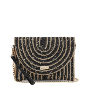 ΤΣΑΝΤΑ ΨΑΘΙΝ.ΧΙΑΣΤ.ΟΒΑΛ.ΚΑΠ.ΜΑΥΡΗ ΜΕ ΧΡΥΣΕΣ ΡΙΓΕΣ