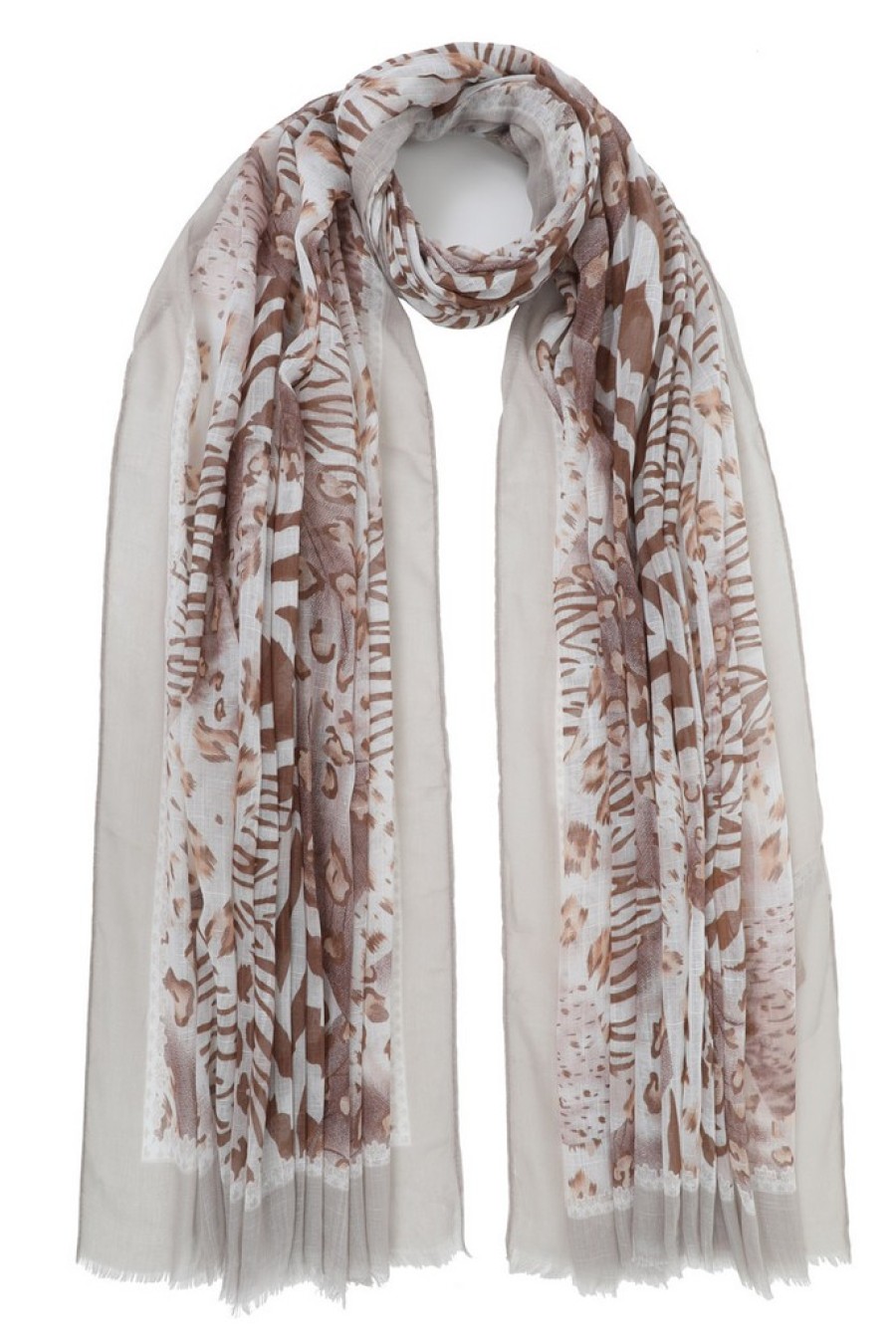 ΦΟΥΛΑΡΙ-ΠΑΡΕΟ ΠΟΛ. 85*180 ΖΕΒΡΑ/ΛΕΟΠΑΡ ΜΠΕΖ