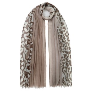 ΦΟΥΛΑΡΙ-ΠΑΡΕΟ ΠΟΛ. 85*180 ΜΙΣΟ ΛΕΟΠΑΡ ΜΠΕΖ/ΚΑΦΕ