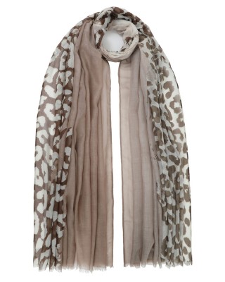 ΦΟΥΛΑΡΙ-ΠΑΡΕΟ ΠΟΛ. 85*180 ΜΙΣΟ ΛΕΟΠΑΡ ΜΠΕΖ/ΚΑΦΕ