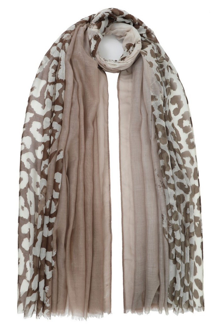 ΦΟΥΛΑΡΙ-ΠΑΡΕΟ ΠΟΛ. 85*180 ΜΙΣΟ ΛΕΟΠΑΡ ΜΠΕΖ/ΚΑΦΕ