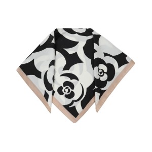 ΦΟΥΛΑΡΙ ΠΟΛ. 70*70 ΦΥΛΛ.ΛΟΥΛΟΥΔ. ΜΑΥΡΟ/ΑΣΠΡΟ