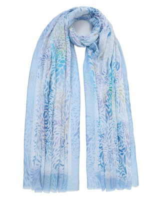 ΦΟΥΛΑΡΙ-ΠΑΡΕΟ ΠΟΛ. 87*180 ΤΡΙΑΝΤ.ΚΡΟΣΙΑ ΜΠΛΕ