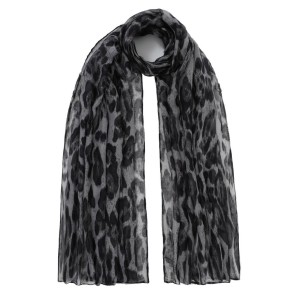 ΦΟΥΛΑΡΙ-ΠΑΡΕΟ ΠΟΛ. 85*180 ΛΕΟΠΑΡ ΜΑΥΡΟ/ΓΚΡΙ