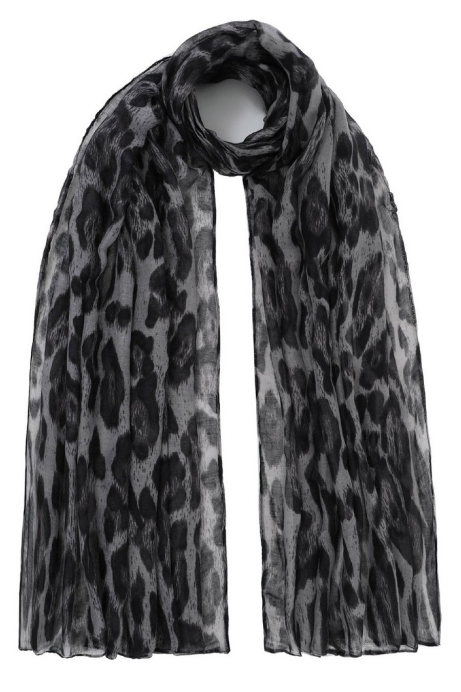 ΦΟΥΛΑΡΙ-ΠΑΡΕΟ ΠΟΛ. 85*180 ΛΕΟΠΑΡ ΜΑΥΡΟ/ΓΚΡΙ