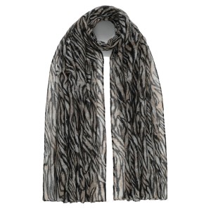 ΦΟΥΛΑΡΙ-ΠΑΡΕΟ ΠΟΛ. 85*180 ΖΕΒΡΑ ΚΑΦΕ/ΜΑΥΡΟ