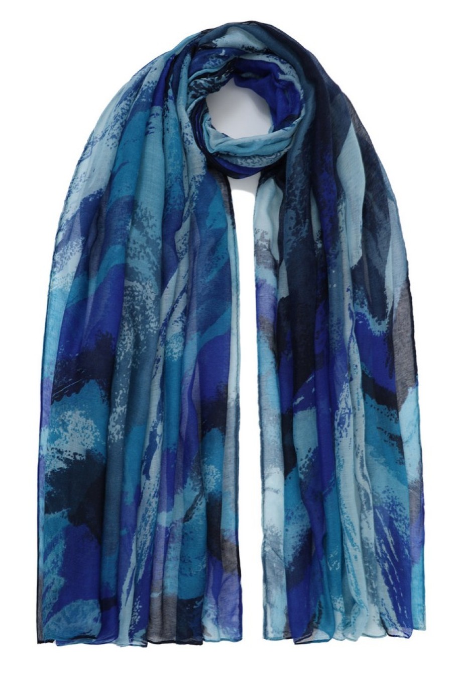 ΦΟΥΛΑΡΙ-ΠΑΡΕΟ ΠΟΛ. 85*180 ΤΥΠ.ΚΥΜΑΤΙΣ. ΜΠΛΕ