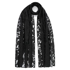 ΦΟΥΛΑΡΙ-ΠΑΡΕΟ ΠΟΛ. 65*190 ΜΙΣΟΔΙΑΦ.ΦΙΔΙ ΜΑΥΡΟ