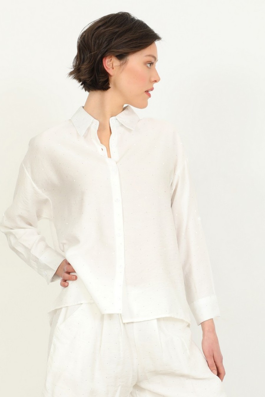 ΠΟΥΚΑΜΙΣΟ ΒΙΣΚΟΖ/ΝΑΪΛ.ΜΕ ΜΙΚΡΑ ΣΤΡΑΣ ΑΣΠΡΟ